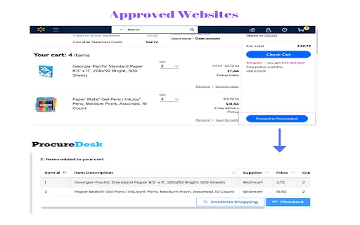 ProcureDesk Website Extension – Streamline Your Procurement Process - Screenshot 1