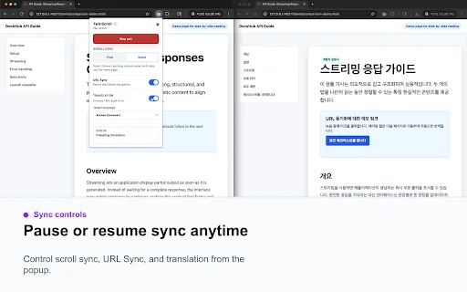 TwinScroll: Sync Scrolling for Side-by-Side Tabs – Productivity Tool - Screenshot 3